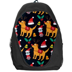 Funny Christmas Pattern Background Backpack Bag