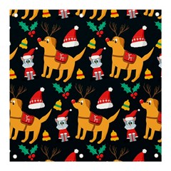 Funny Christmas Pattern Background Banner And Sign 3  X 3 