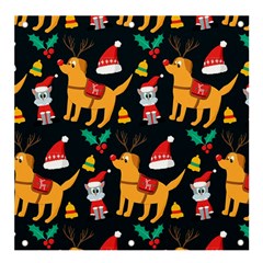 Funny Christmas Pattern Background Banner And Sign 4  X 4 