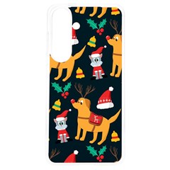 Funny Christmas Pattern Background Samsung Galaxy S24 6 2 Inch Tpu Uv Case