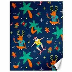 Colorful Funny Christmas Pattern Canvas 36  X 48 