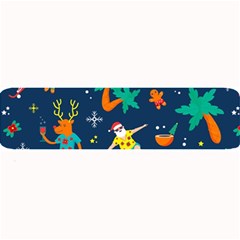 Colorful Funny Christmas Pattern Large Bar Mat