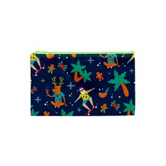 Colorful Funny Christmas Pattern Cosmetic Bag (xs)