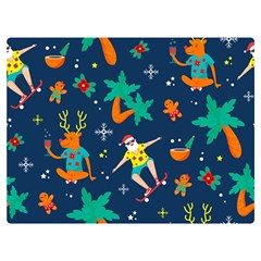 Colorful Funny Christmas Pattern Premium Plush Fleece Blanket (extra Small)