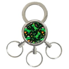 Christmas Funny Pattern Dinosaurs 3-ring Key Chain