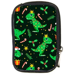 Christmas Funny Pattern Dinosaurs Compact Camera Leather Case