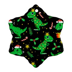 Christmas Funny Pattern Dinosaurs Ornament (snowflake)