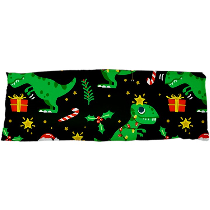 Christmas Funny Pattern Dinosaurs 17 x47  Body Pillow Case Dakimakura (Two Sides)