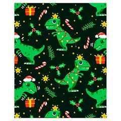 Christmas Funny Pattern Dinosaurs Drawstring Bag (small)