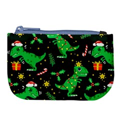 Christmas Funny Pattern Dinosaurs Large Coin Purse