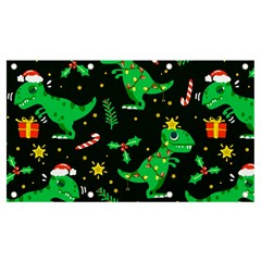 Christmas Funny Pattern Dinosaurs Banner And Sign 7  X 4 