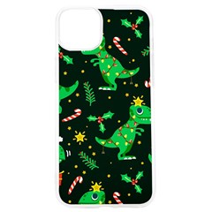 Christmas Funny Pattern Dinosaurs Iphone 15 Pro Tpu Uv Print Case by Ket1n9