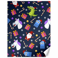 Colorful Funny Christmas Pattern Canvas 12  X 16 