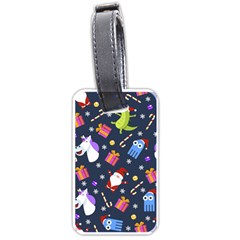 Colorful Funny Christmas Pattern Luggage Tag (one Side)