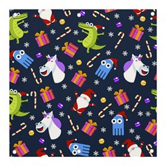 Colorful Funny Christmas Pattern Banner And Sign 3  X 3 