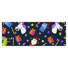 Colorful Funny Christmas Pattern Banner And Sign 8  X 3 