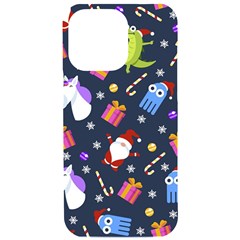 Colorful Funny Christmas Pattern Iphone 15 Pro Max Black Uv Print Pc Hardshell Case by Ket1n9