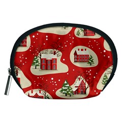 Christmas New Year Seamless Pattern Accessory Pouch (medium)