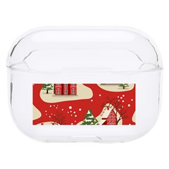 Christmas New Year Seamless Pattern Hard Pc Airpods Pro Case by Ket1n9