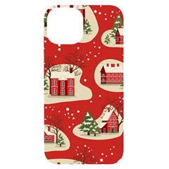 Christmas New Year Seamless Pattern Iphone 14 Black Uv Print Case