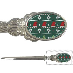 Beautiful Knitted Christmas Pattern Letter Opener