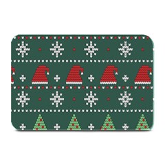 Beautiful Knitted Christmas Pattern Plate Mats