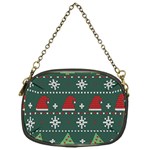 Beautiful Knitted Christmas Pattern Chain Purse (One Side) Front