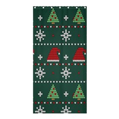 Beautiful Knitted Christmas Pattern Shower Curtain 36  X 72  (stall) 