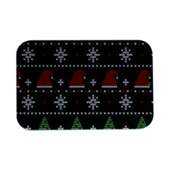 Beautiful Knitted Christmas Pattern Open Lid Metal Box (silver)   by Ket1n9