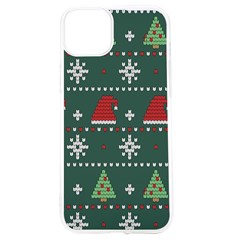 Beautiful Knitted Christmas Pattern Iphone 15 Tpu Uv Print Case by Ket1n9