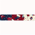 Flat Design Christmas Pattern Collection Art Small Bar Mat 24 x4  Bar Mat