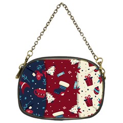 Flat Design Christmas Pattern Collection Art Chain Purse (two Sides)