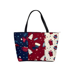 Flat Design Christmas Pattern Collection Art Classic Shoulder Handbag