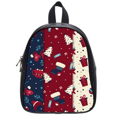 Flat Design Christmas Pattern Collection Art School Bag (small)