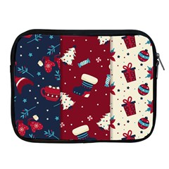 Flat Design Christmas Pattern Collection Art Apple Ipad 2/3/4 Zipper Cases