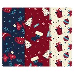 Flat Design Christmas Pattern Collection Art Two Sides Premium Plush Fleece Blanket (Kids Size) 50 x40  Blanket Back