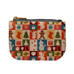 Cute Christmas Seamless Pattern Vector  - Mini Coin Purse