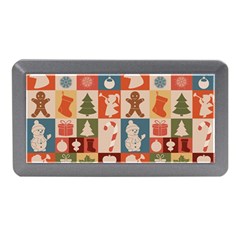 Cute Christmas Seamless Pattern Vector  - Memory Card Reader (mini)