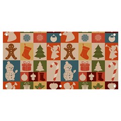 Cute Christmas Seamless Pattern Vector  - Banner And Sign 4  X 2 