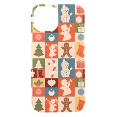 Cute Christmas Seamless Pattern Vector  - Iphone 15 Black Uv Print Pc Hardshell Case by Ket1n9