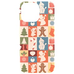 Cute Christmas Seamless Pattern Vector  - Iphone 15 Pro Max Black Uv Print Pc Hardshell Case by Ket1n9