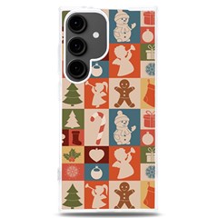 Cute Christmas Seamless Pattern Vector  - Samsung Galaxy S24 Plus 6 7 Inch Tpu Uv Case