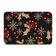 Christmas Pattern With Snowflakes Berries Plate Mats