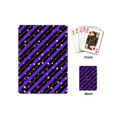 Christmas Paper Star Texture Playing Cards Single Design (mini)