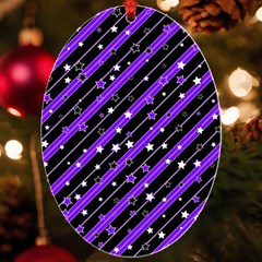 Christmas Paper Star Texture Uv Print Acrylic Ornament Oval by Ket1n9