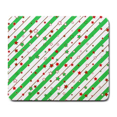 Christmas Paper Stars Pattern Texture Background Colorful Colors Seamless Large Mousepad