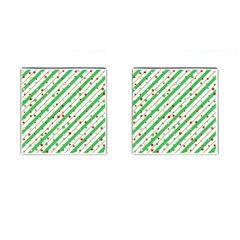 Christmas Paper Stars Pattern Texture Background Colorful Colors Seamless Cufflinks (square)