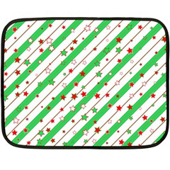 Christmas Paper Stars Pattern Texture Background Colorful Colors Seamless Fleece Blanket (mini)