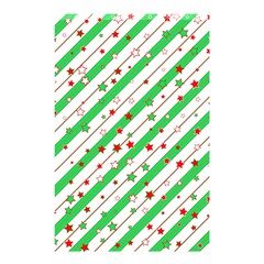 Christmas Paper Stars Pattern Texture Background Colorful Colors Seamless Shower Curtain 48  X 72  (small) 