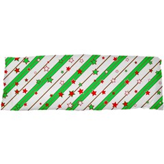 Christmas Paper Stars Pattern Texture Background Colorful Colors Seamless 25 x71  Body Pillow Case Dakimakura (two Sides) by Ket1n9